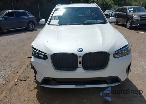 2022 BMW X3 xDrive30I z USA, uszkodzony, nr VIN 5UX53DP0XN9J21047